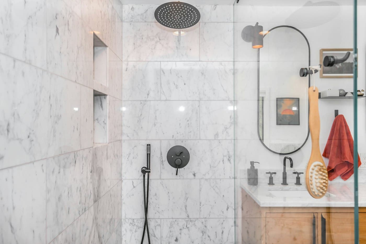 Pose de receveur de douche extra-plat — illustration